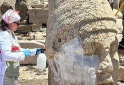 Nemrut Dağı'na nano kireç dokunuşu: Dev eserlere yeni yöntem uygulandı
