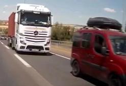 Yaşanan facia ders aldırmadı Tekirdağ'da tır sürücüsünden akıl almaz taciz: Bu resmen cana kast etmektir!