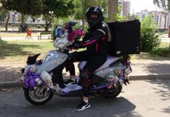 Mersin sokaklarında sıra dışı bir görüntü! Herkes bu motosiklete hayran kaldı: 'Aracıyla takas etmek isteyenler oluyor'