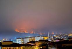 Bilecik'teki yangında alevler ilçe merkezine doğru ilerliyor