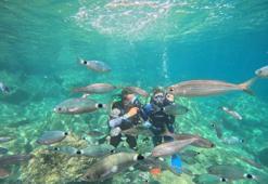 Tatile gidenlerin uğrak yeri oldu! Dalış turizmine ilgi artıyor