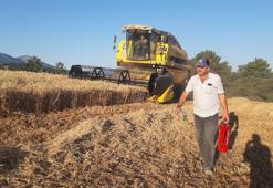 Bolu'da hasat zamanı yangına karşı çiftçiler teyakkuzda! Tarlaların başına yangın tüpüyle bekliyorlar