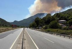Sakarya'nın Geyve ilçesinde orman yangını büyüdü! D-650 karayolunun Bilecik yönü trafiğe kapandı
