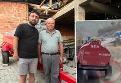 Görüntüleri gündem olmuştu: Patlak lastikle yangına koşan çiftçiye sıfır tanker