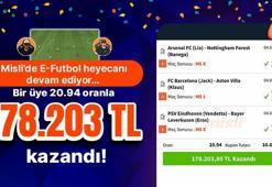 Misli’de E-Futbol heyecanı devam ediyor… Bir üye 20.94 oranla 178.203 TL kazandı!