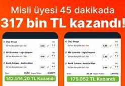 Misli üyesi 45 dakikada 317 bin TL kazandı!