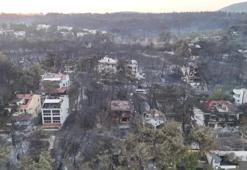 Çanakkale'de yananan villalar görüntülendi