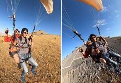 Kayseri'de havada kabusu yaşadılar: Paraşüt düğümlendi, pilot son anda kurtardı!