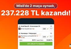 Misli’de 2 maça oynadı, 237.228 TL kazandı!