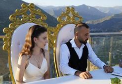 Gümüşhane'de gelin ve damat 'evet' derken korktu! 240 metre yükseklikte nikah töreni