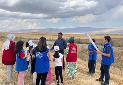 Ağrı Diyadin'de gençlerin hasat sevinci!