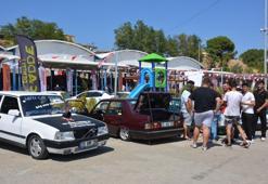Denizli modifiyeli araçlarla renklendi: Otomobil tutkunları Babadağ'da buluştu
