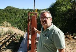 Bursa'da ormana izinsiz girişleri engellemek isteyen muhtardan ilginç yöntem
