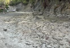 Adana'da Yedigöze Şelaleleri kurudu, geriye "Suya girmek tehlikeli ve yasaktır" tabelası kaldı