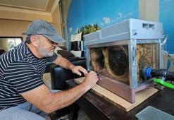 Kayserili arıcının hazırladığı düzenek görenleri şaşırtıyor! 15. katta bal üretiyor