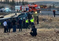 Şanlıurfa'da yolcu otobüsü devrildi! Çok sayıda yaralı var