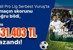Misli Pro Lig Serbest Vuruş’ta 3 maçın skorunu doğru bildi, tam 531.403 TL kazandı!