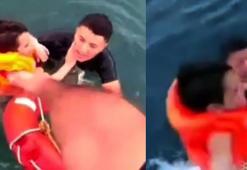 Mersin'de denizde bin 200 metre sürüklenen çocuk kurtarıldı