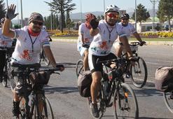Beyşehir Gölü'nün yanında pedallar kuraklık için çevrildi!
