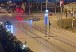 Tramvay yolunda drift yapan sürücüye rekor ceza!