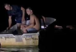 Bursa'da tekne alabora oldu! İşte nefes kesen kurtarma görüntüleri