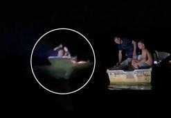 Bursa Yeniköy sahilinde korku dolu anlar... Tekne alabora oldu, nefes kesen görüntüler kaydedildi