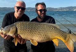 Sapanca Gölü’nden çıktı! 18 kiloluk dev sazan...