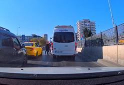 Esenyurt'ta şehir eşkıyaları minibüsün önünü kesip şoförü darp ettiler!