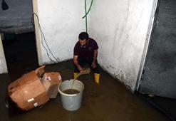 Van'ın Erciş ilçesinde sulama kanalında biriken çöpler taşkına sebep oldu! Evleri su bastı