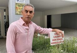 Eskişehir'de hırsızlara ilginç not: Çiçeklerini böyle korudu