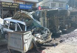 Malatya'da freni arızalanan hafriyat kamyonu onlarca aracı hurdaya çevirdi!