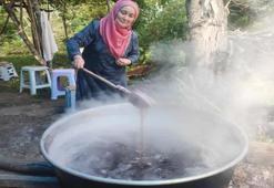Kazanlar kaynamaya başladı! Köy halkı bir araya gelip el birliğiyle şifa üretiyor