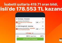 İsabetli şutlarla 419.71 oran bildi, Misli’de 178.553 TL kazandı!