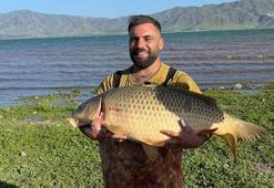 Deniz yok ama oltaya rekor takıldı! Görüntüler sosyal medyada viral oldu