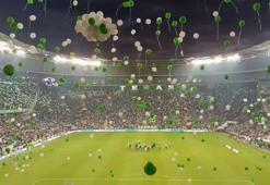 Minik Çağan için gerekli para toplandı, binlerce taraftar yeşil beyaz balon uçurdu