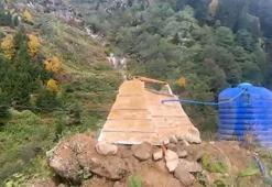 Dua okumak için tepeye çıktı, manzara korkudan titretti! Rize'de böylesi görülmedi