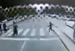 Otobüs şoförünün refleksi faciayı önledi