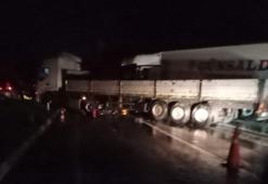 Denizli'de tırların kazası ucuz atlatıldı