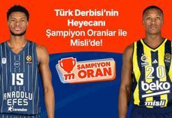 EuroLeague’de Anadolu Efes ile Fenerbahçe kozlarını paylaşıyor, Türk Derbisi’nin heyecanı Şampiyon Oranlar ile Misli’de yaşanıyor…