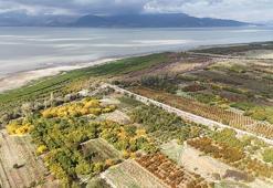 Yedi renkli Eğirdir Gölü, su seviyesi düşse de büyülemeye devam ediyor! Nefes kesen manzaraları havadan görüntülendi!