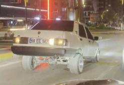 Arabasıyla herkesi şaşırtan o sürücüyü, polis de cezasıyla şaşırttı: 19 bin lira ceza kesildi