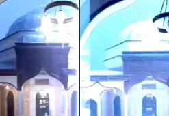 Bursa’yı aydınlatan şimşek tarihi camiye isabet etti! Panik anları kameralara yansıdı