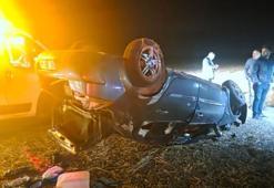 Aksaray'da trafik kazası! Otomobil takla attı: 2 yaralı