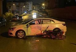 Safranbolu’da otomobille motosikletin çarpıştığı kazada 2 kişi yaralandı