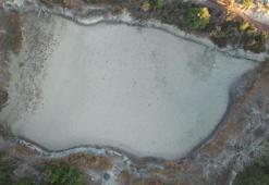 Denizli'de 120 km öteden fark edildi! Zeminde birikince kurudu kaldı