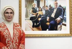 Emine Erdoğan, Vakıfbank Sanat Galerisi'nin açılışına katıldı