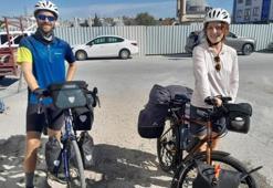 Karı koca Almanya’dan Konya'ya geldi: Çin'e kadar gideceğiz