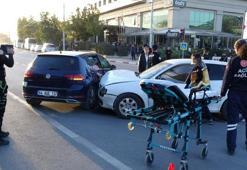 Malatya-Ankara karayolunda iki otomobil çarpıştı: 1 yaralı