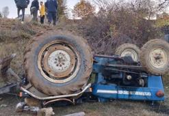 Kastamonu’da devrilen traktörün altında kalan sürücü yaralandı
