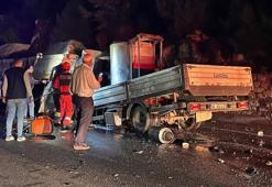 Milas-Yatağan karayolunda süt toplama aracı TIR'a arkadan çarptı : 1 ölü